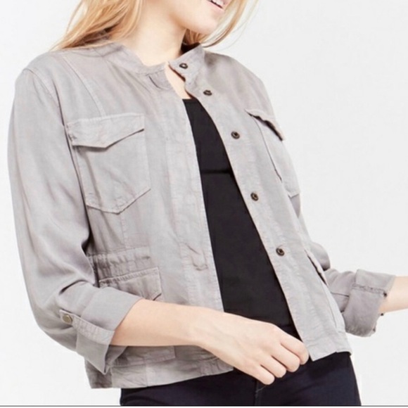 Sanctuary Jackets & Blazers - Anthropologie Sanctuary Gray Safari Utility Jacket Small